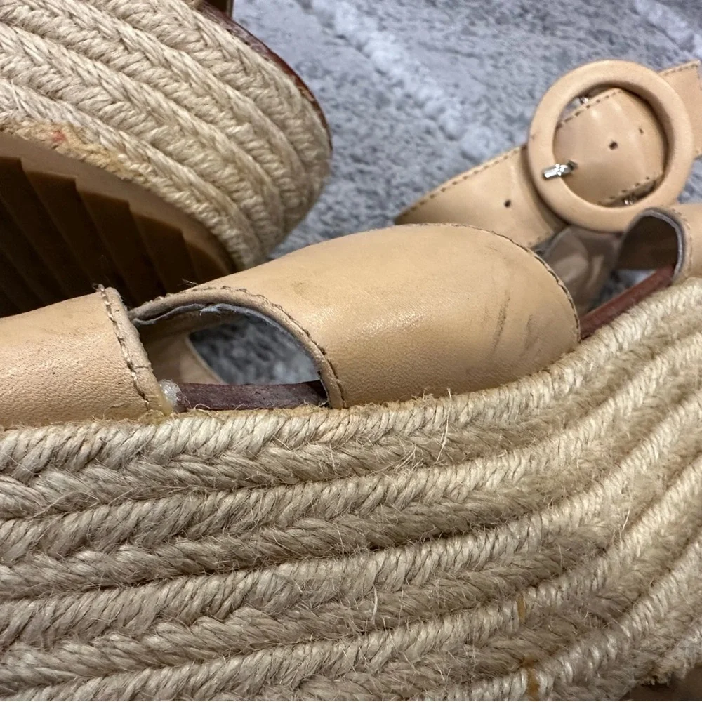 Alice and Olivia Roberta Espadrilles in Tan AS IS